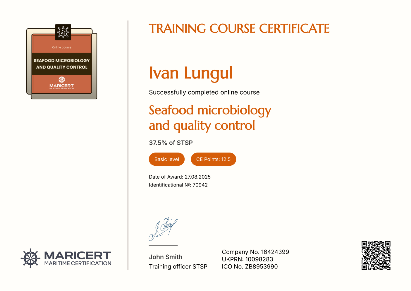 Certificate