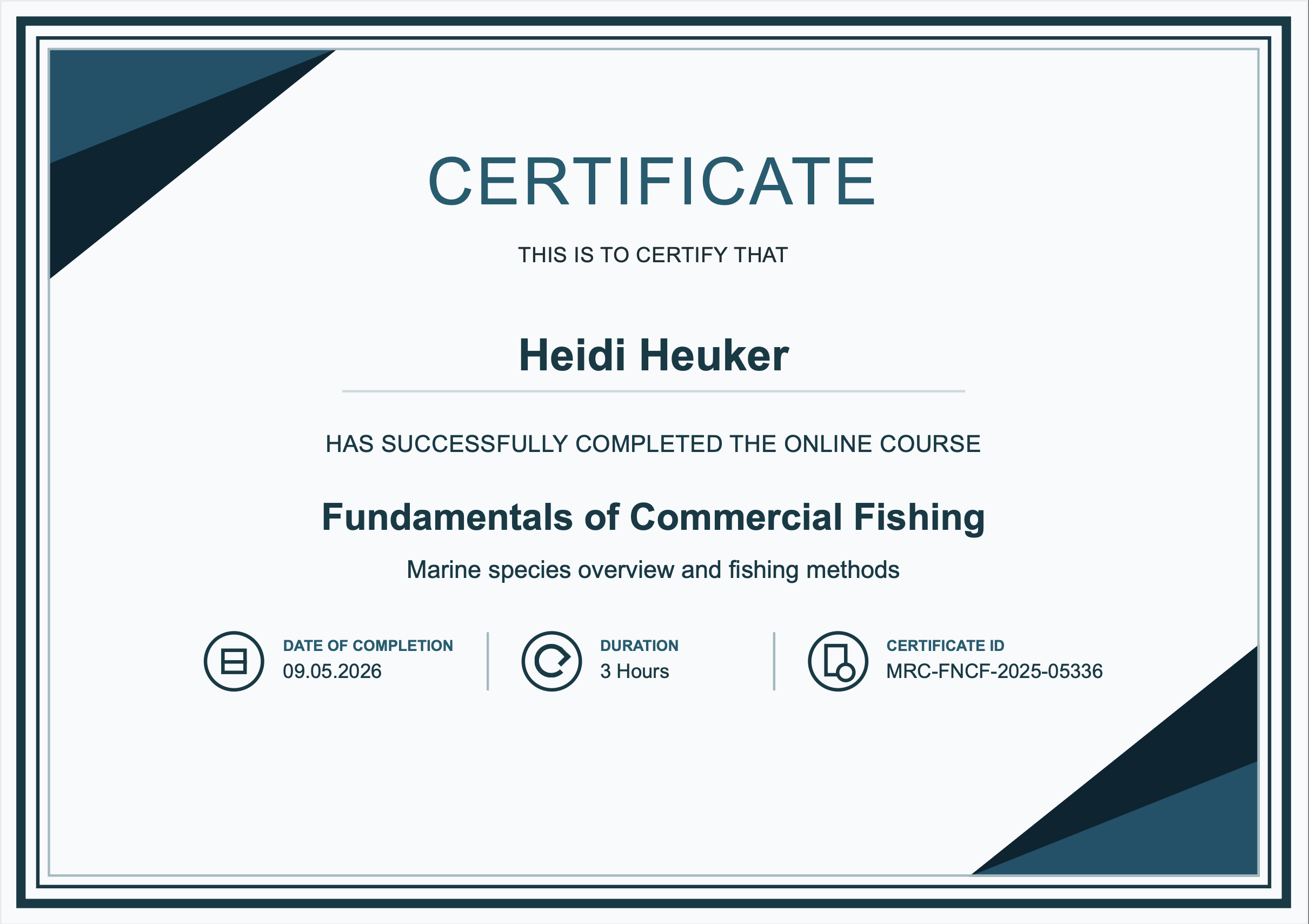 Fundamentals of Commercial Fishing